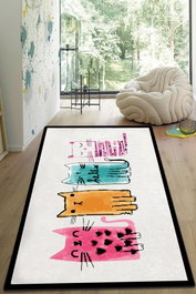 Conceptum Alfombra de Pasillo Baby Cats 80 x 150 cm Multicolor